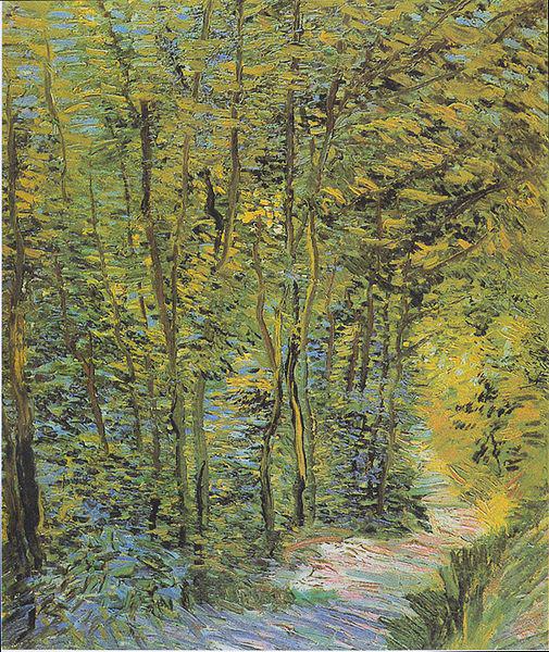 Vincent Van Gogh Forest-way Sweden oil painting art